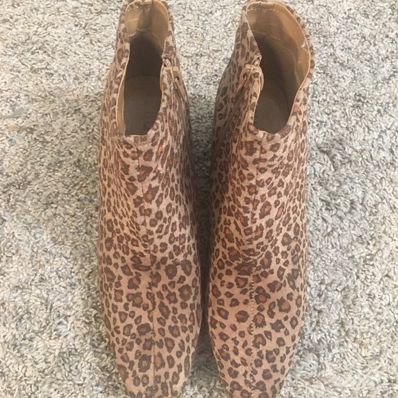 Ulla Popken Leopard Print Booties - Picture 6 of 8